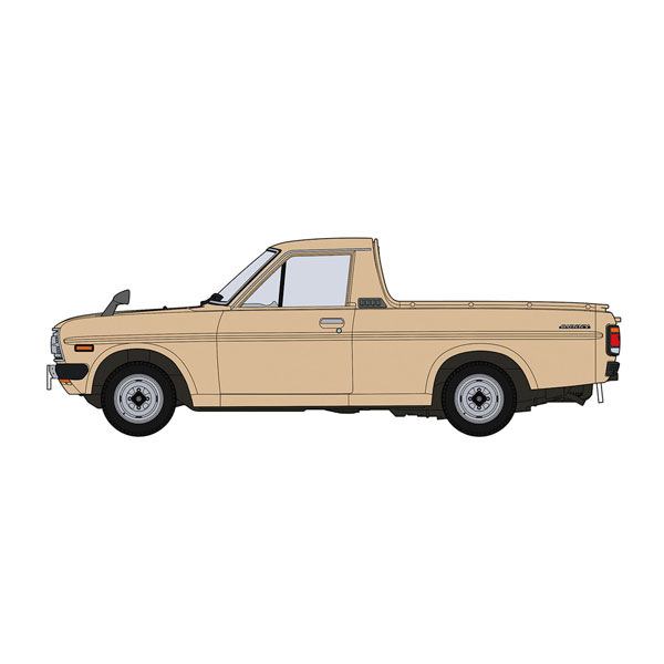 ハセガワ 1/32 ダットサン サニートラック (B121) 中期型 ショートボデー (ベージュ) 完全新金型 プラモデル EM02-M-BG 【12月予約】