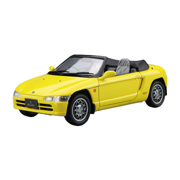 発売予定日2027年1月予定メーカーアオシマ登場作品---商品詳細軽ミッドシップオープンカー Honda ビートPP1型ビートは、1991年に登場しました。”高密度パーソナルオープン”のコンセプトの下に誕生したビートは、「高密度」のコンセプト通りにコンパクトなボディに多くの魅力を詰め込んでいました。全長3.3m、全幅1.4mのボディ中央に搭載されるE07Aエンジンは、最新鋭の吸気システム「MTREC」によりレッドゾーンが8,500rpmから始まる高回転型であり、当時の軽自動車で唯一、自然吸気エンジンで自主規制値である64PSを達成していました。●ハードトップ付属●純正アルミホイール●社外アルミホイール●アルミナンバープレート付属●窓枠マスキングシール付属●14インチタイヤ使用原型製作---サイズ1/24スケール(全長約207mm)商品仕様プラスチックモデルキットパッケージ---備考※組み立て・塗装の必要なプラモデルです。完成品ではございませんのでご注意ください。※商品の画像は試作品、実機・実車、イメージCGなどを内容の補助的説明として掲載いたしておりますので、実際の商品と異なる場合が御座います。個数制限お1人様3個まで■ ご予約商品全般に関するご注意当店では十分な数量を発注したうえでご予約を承っておりますが、生産上の都合などにより、入荷直前で数量を調整されてしまう場合が稀に御座います。その場合メールでご連絡のうえ、原則ご注文先着順でのご提供となります。また、複数個のご注文を減数させて頂いたり、ご注文自体を取り消しとさせて頂く場合が御座います。予めご了承頂けますようお願い致します。※2019年4月1日より、ご予約商品はお支払い方法に関わらず単体のみでの受付となります。上記日時以降にご予約商品を複数同時にご注文された場合、自動的にキャンセル処理が行われますのでご注意下さい。2019年3月31日以前にご注文の場合、同梱・分割につきましては以下からご確認下さい。ご注文管理システム概要※商品の大幅な延期についてメーカーの都合により発売の大幅な遅れが発生する可能性がございます。発売延期発生から1年以上情報が途絶えたものは、当店の判断で受注を一旦白紙とさせて頂く場合が御座います。正確な情報が入り次第、改めて受注を取り直し致します。また、2019年4月1日より、注文日より1年以上経過したご注文は、システム上強制キャンセルされることとなりました。予めご了承下さい。※ご予約商品のキャンセルについてご注文のキャンセルは発売延期時等も含み原則不可となりますので、十分ご検討の上お申し込み下さい。代金引換発送後の受け取り拒否などは、往復分の送料等諸経費をご請求させて頂きます。尚、複数個（2個以上）のご注文、海外メーカーの商品、1万円を超える高額商品のご注文はキャンセルを一切承る事が出来ませんので、十分ご検討のうえご注文下さい。また、キャンセル履歴のある方のご注文は、当店の判断でご注文をお断りさせて頂く場合が御座いますので予めご了承下さい。※商品の発送時期について◎ ご予約商品は入荷翌営業日より発送されます。営業日に付きましては、トップページのカレンダーをご確認下さい。入荷日が週末にあたる場合は、翌週の発送になります。お急ぎの発送に対応出来ない場合が御座いますので予めご了承下さい。※長期のお取り置きはしておりません。※当社が運営する他店舗でのご注文とはおまとめが出来ません。※お引越しや長期出張の際は事前にメールでご連絡下さい。※ラッピングサービス、海外発送は行っておりませんので予めご了承下さい。JAN CODE：4905083207512