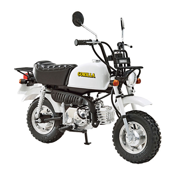発売予定日2027年1月予定メーカーアオシマ登場作品---商品詳細ザ☆バイクシリーズ続々登場！1967年からモデルチェンジを繰り返し、半世紀にわたり生産されたモンキーの派生モデルとして1978年に登場●1978年式ゴリラのカタログ仕様を再現●質感を高めるゴム製タイヤ●ワイヤー関係にはビニールパイプを採用原型製作---サイズ1/12スケール商品仕様プラスチックモデルキットパッケージ---備考※組み立て・塗装の必要なプラモデルです。完成品ではございませんのでご注意ください。※商品の画像は試作品、実機・実車、イメージCGなどを内容の補助的説明として掲載いたしておりますので、実際の商品と異なる場合が御座います。個数制限お1人様3個まで■ ご予約商品全般に関するご注意当店では十分な数量を発注したうえでご予約を承っておりますが、生産上の都合などにより、入荷直前で数量を調整されてしまう場合が稀に御座います。その場合メールでご連絡のうえ、原則ご注文先着順でのご提供となります。また、複数個のご注文を減数させて頂いたり、ご注文自体を取り消しとさせて頂く場合が御座います。予めご了承頂けますようお願い致します。※2019年4月1日より、ご予約商品はお支払い方法に関わらず単体のみでの受付となります。上記日時以降にご予約商品を複数同時にご注文された場合、自動的にキャンセル処理が行われますのでご注意下さい。2019年3月31日以前にご注文の場合、同梱・分割につきましては以下からご確認下さい。ご注文管理システム概要※商品の大幅な延期についてメーカーの都合により発売の大幅な遅れが発生する可能性がございます。発売延期発生から1年以上情報が途絶えたものは、当店の判断で受注を一旦白紙とさせて頂く場合が御座います。正確な情報が入り次第、改めて受注を取り直し致します。また、2019年4月1日より、注文日より1年以上経過したご注文は、システム上強制キャンセルされることとなりました。予めご了承下さい。※ご予約商品のキャンセルについてご注文のキャンセルは発売延期時等も含み原則不可となりますので、十分ご検討の上お申し込み下さい。代金引換発送後の受け取り拒否などは、往復分の送料等諸経費をご請求させて頂きます。尚、複数個（2個以上）のご注文、海外メーカーの商品、1万円を超える高額商品のご注文はキャンセルを一切承る事が出来ませんので、十分ご検討のうえご注文下さい。また、キャンセル履歴のある方のご注文は、当店の判断でご注文をお断りさせて頂く場合が御座いますので予めご了承下さい。※商品の発送時期について◎ ご予約商品は入荷翌営業日より発送されます。営業日に付きましては、トップページのカレンダーをご確認下さい。入荷日が週末にあたる場合は、翌週の発送になります。お急ぎの発送に対応出来ない場合が御座いますので予めご了承下さい。※長期のお取り置きはしておりません。※当社が運営する他店舗でのご注文とはおまとめが出来ません。※お引越しや長期出張の際は事前にメールでご連絡下さい。※ラッピングサービス、海外発送は行っておりませんので予めご了承下さい。JAN CODE：4905083207543