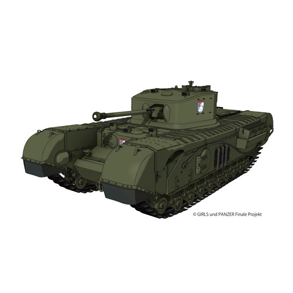 送料無料◆プラッツ 1/35 『ガールズ&パンツァー 最終章』 Mk.IV歩兵戦車チャーチルMk.VII 聖グロリアーナ女学院 プラモデル GP-95 【11月予約】