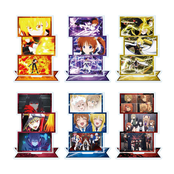 アクリルスタンドプレート 「魔法少女リリカルなのは EXCEEDS Gun Blaze Vengeance」 6種セット (01/久瀬シイナ・02/高町なのは・03/フェイト・T・ハラオウン・04/夜海トワ・05/EXCEEDS・06/魔人狩り) (場面写イラスト) A3◆ゆうパケット送料無料 【12月予約】