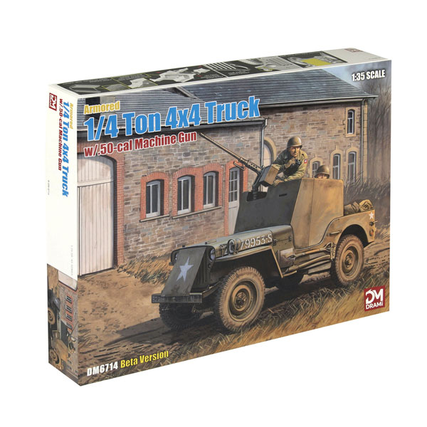 DRAMi Model(ドラミ) 1/35 WW.II アメリカ陸軍 1/4トン 4×4 小型装甲車 w/キャリバー50 エッチングパーツ付属 プラモデル DRM6714 【11月予約】