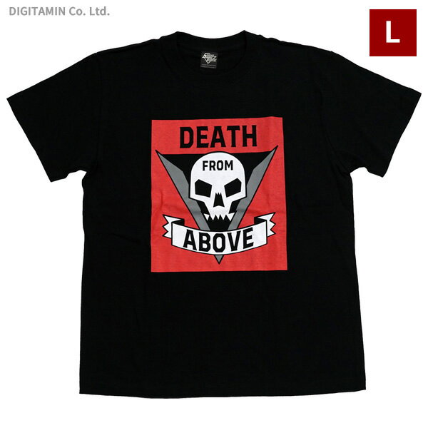 YUTAS スターシップ・トゥルーパーズ Tシャツ DEATH FROM ABOVE (B) BK Lサイズ◆ネコポス送料無料（ZG65803）