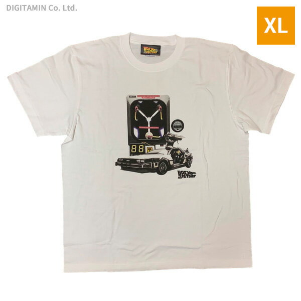 YUTAS バック・トゥ・ザ・フューチャーTシャツ BTTF デロリアン WH XLサイズ◆ネコポス送料無料（ZG74653）