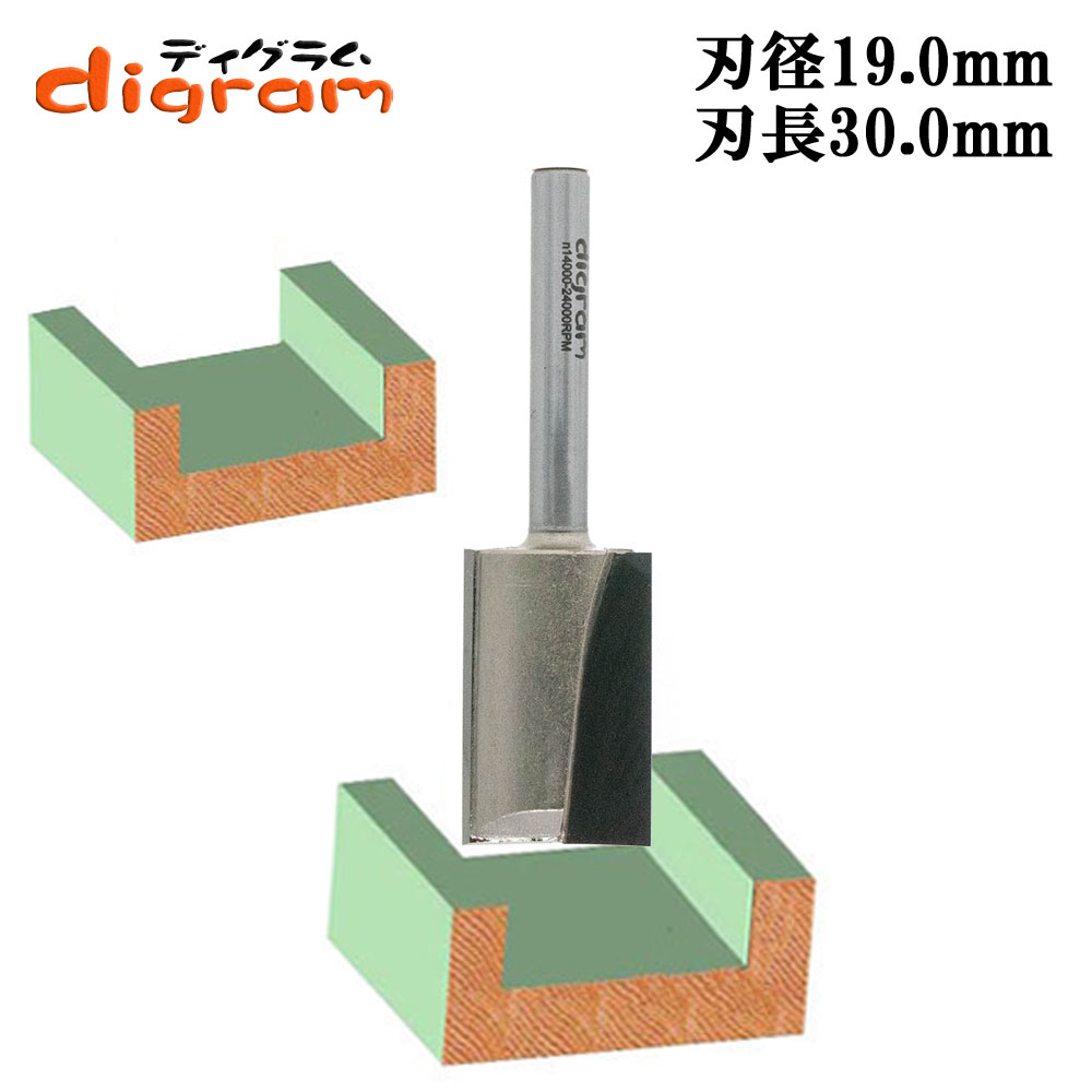 トリマービット ブランジ ストレート 6mm軸 （ 刃径 19.0mm ） Microtungsten carbide 【dm312751】