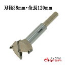 フォスナービット Forstner Bit (刃径38mm) 【dm20018】