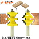 ルーター ビット エントリー & ドアカッターシステムセット 1/2軸 ( スタンダード ) Microtungsten carbide 【dm04007】