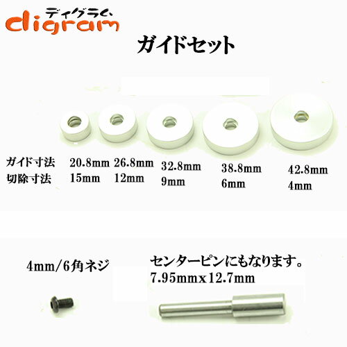 ルーター ビット ラベットビット ＆ ガイド ベアリング セット 1/2軸 Microtungsten carbide 【dm11012】 2