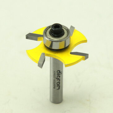 トリマー ビット 薄スロットカッター 1/4軸 ( 刃厚 2.5mm ) Microtungsten carbide 【dm12746】