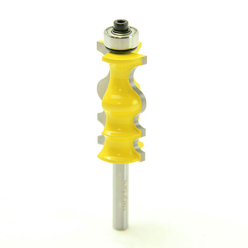 トリマー ビット フェイスモールディング カッター ( バロック ) 1/4軸 Microtungs...
