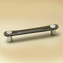 革 取っ手 つまみ レザー スティック ・ ハンドル ( ブラウン )【GW0035】 1個