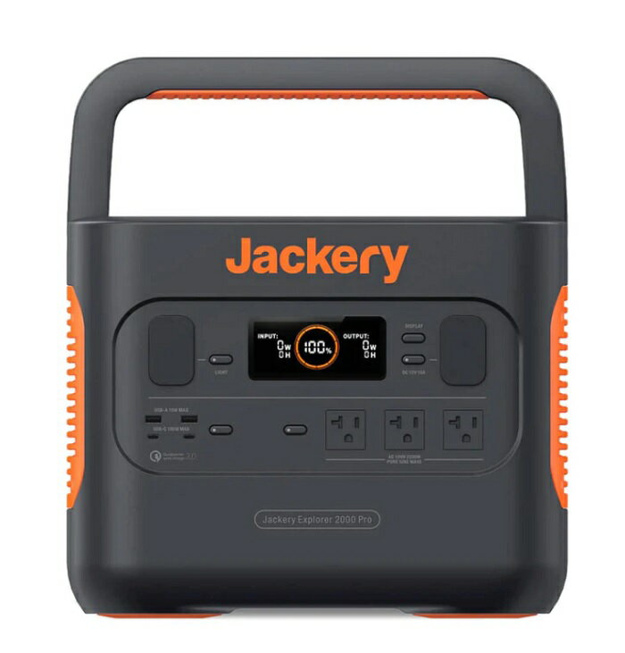 Jackery ジャクリ ポータブル電源 2000Pro JE-2000A 高出力・最大容量モデル 出力2200W 容量2160Wh