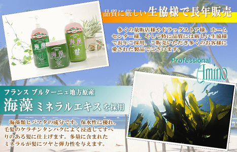 プロFアミノ海藻トリートメントヘアパックくせ毛癖毛クセ毛改善自宅で縮毛矯正口コミ人気おすすめくせ毛直しヘアケア枝毛きしみ寝癖パーマカラーで傷んだ髪に女性用(レディース)男性用(メンズ)こども美容室美容院サロントリートント