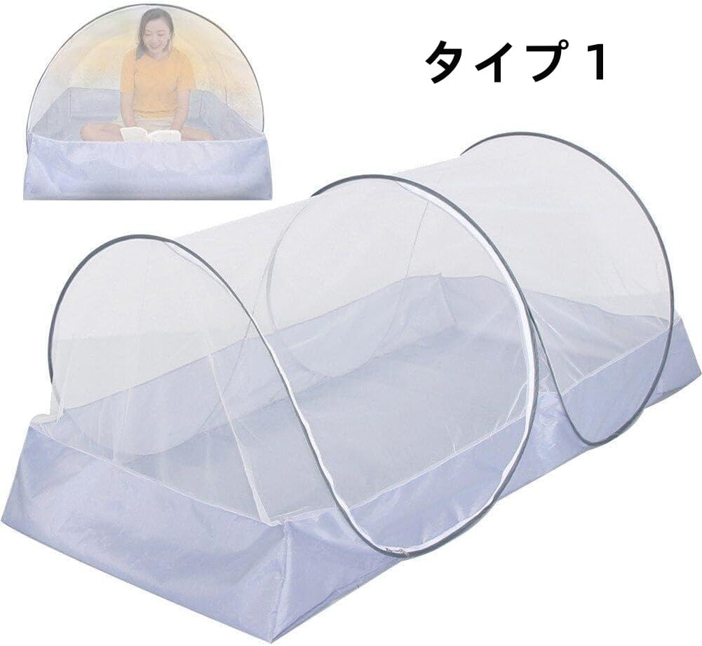 この蚊帳は高品質のメッシュ素材で作られており、厳しい品質テストに合格し、耐久性と信頼性を保証しています。 設置の必要はありません。自動ポップアップ設計を特徴としています。使わない時は折りたたんで収納できるので旅行にも便利です。サイズ: 78.74*39.37*28.74インチ/200*100*73Cm。 このポップアップ蚊帳はベッドでの使用に適しているだけでなく、日中は屋外でリラックスしたり、夜は星空を観察したりするための庭のテントとしても使用できます。 この完全密閉型蚊テントは、通常の空気循環を可能にしながら、小さな昆虫から保護します。春や秋のキャンプにも最適です。 目の細かいポリエステルガーゼが蚊やその他の昆虫の侵入を防ぎ、あなたとご家族を蚊に刺されないように守ります。