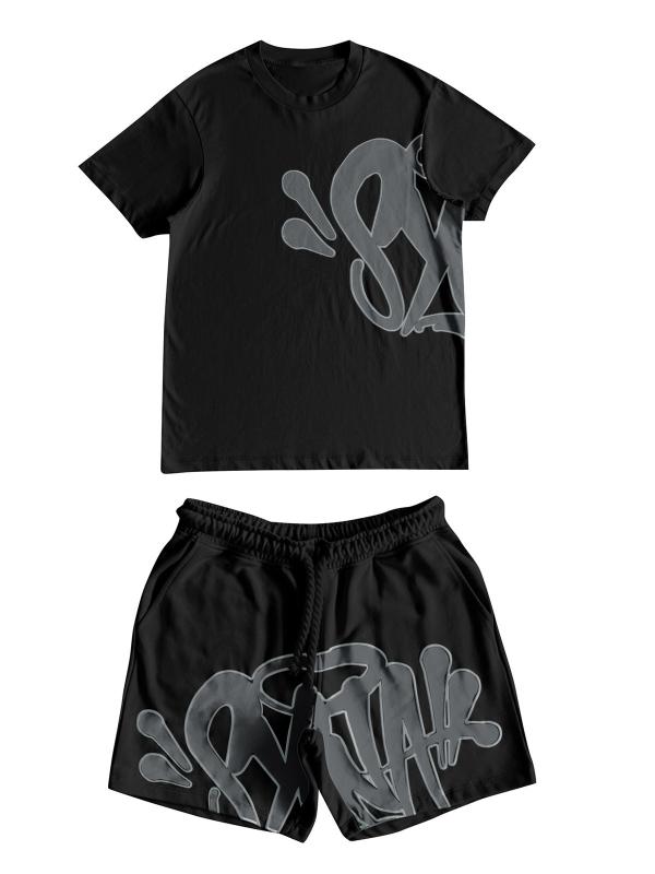 セットアップ メンズ レディース 半袖 Tシャツ ハーフパンツ ストリート系 ヒップホップ 文字 ロゴ プリント オーバーサイズ ゆったり カジュアル スポーツ 普段着 夏・スタイル: カジュアル・厚み: 普通・パンツ丈: ショートパンツ・トップス形状: Tシャツ・袖丈: 半袖・フード: なし・主な素材: スパンデックス80%・用途: 日常・カラー展開: M02短裤白色印天藍, M02短裤黒色, M02短裤红色, M02短裤灰绿, M02短裤浅灰, M02短裤浅藍印粉, M02短裤深灰色, M02短裤深藍, M02短裤天藍, M02上衣白色印天藍, M02上衣红色, M02上衣黒色, M02上衣灰绿, M02上衣浅灰色, M02上衣浅藍印粉色, M02上衣深灰色, M02上衣深藍, M02上衣天藍, M02套装白色印天藍, M02套装红色, M02套装黒色, M02套装灰绿色, M02套装浅灰色, M02套装浅藍印粉色, M02套装深灰色, M02套装深藍色, M02套装天藍色・サイズ展開: S, M, L, XL, XXL・製品カテゴリー: メンズカジュアルセットアップ