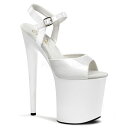 20cm ヒール 厚底 キャバ サンダル Pleaser プリーザー 大きいサイズ 小さいサイズ 超厚底 ハイヒール ピンヒール ポールダンス アンクル ストラ...