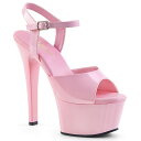 Pleaser プリーザー キャバ ヒール サンダル 厚底 レディース メンズ 厚底 15cm ヒール ベビーピンク エナメル エナメルサンダル 衣装 セクシー...