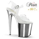 20cm ヒール 厚底 キャバ サンダル Pleaser プリーザー 大きいサイズ 小さいサイズ ハイヒール ピンヒール ポールダンス ストラップ 厚底サンダル...