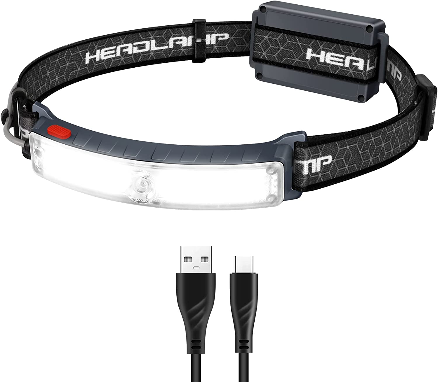 ヘッドライト LEDヘッドライト【XPG+COB高輝度】 usb-c充電式アウトドアヘッドランプ ネックライト明るさ800ルーメンセンサー機能IP44防水ジョギング釣り登山作業防災1200mAh停電対策