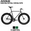 ピストバイク 完成車 CARTEL BIKES AVENUE 【 DINER CARBON WHEEL FRONT REAR 88mm CUSTOM 】【 自転車 バイク スポーツバイク 完成品 クロモリ 軽量 カスタム カスタムバイク ベース フリーギア 固定ギア 初心者 シンプル おしゃれ 黒 ブラック 】