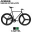 ピストバイク 完成車 CARTEL BIKES AVENUE 【 DINER CARBON WHEEL FRONT REAR 3SP CUSTOM 】 【 自転車 カーテル バイク スポーツバイク 完成品 クロモリ 軽量 カスタム カスタムバイク ベース フリーギア 固定ギア 初心者 シンプル おしゃれ 黒 ブラック カーボン 】