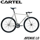 ピストバイク 完成車 カーテルバイク CARTEL BIKES AVENUE LO CHROME BLACK PARTS