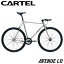 【郵送限定価格】ピストバイク 完成車 カーテルバイク CARTEL BIKES AVENUE LO CHROME BLACK PARTS【自..