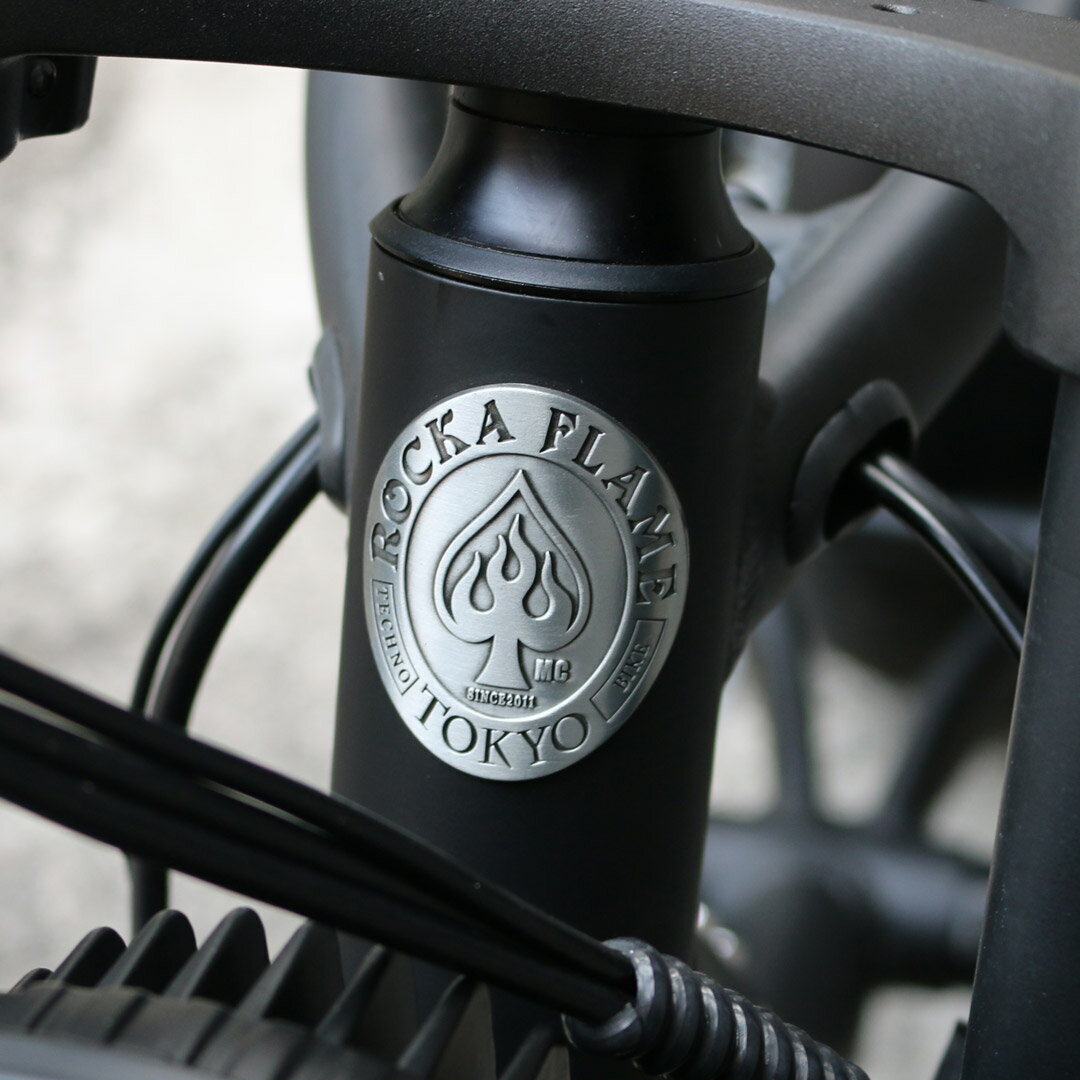 【2022年初売りセール】電動アシスト付き自転車e-BIKEROCKAFLAMEMAKAMIMATTBLACKマットブラック【電動自転車完成品自転車バイク電動アシストe-bikeシマノ街乗りスイスイシティサイクルサイクリングギア付おしゃれ黒ブラック】