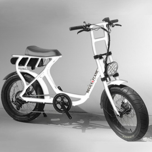 電動アシスト付き自転車 e-BIKE ROCKA FLAME FUMA 1907BGR02TB メタリックホワイト【電動自転車 完成品 自転車 バイク 電動アシスト e-bike シマノ 街乗り スイスイ シティサイクル サイクリング ギア 付 おしゃれ 白 ホワイト】