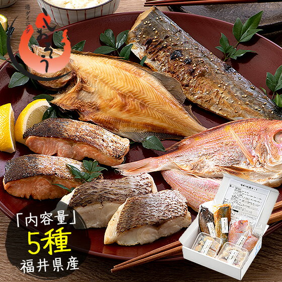 干物 漬け魚 おつまみ 福井の地魚 5種詰め合わせ 真鯛 鰆
