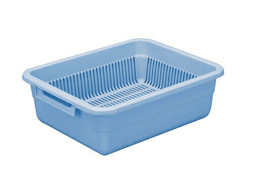 サイズ0カラーブルー 間口×奥行×高さ(mm)550×430×175耐熱温度:120℃※抗菌※洗浄機対応