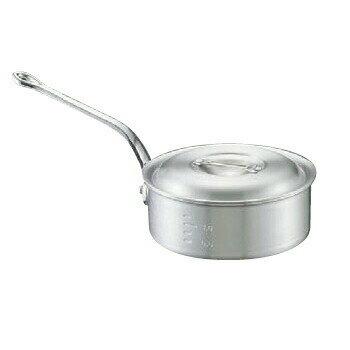 片手鍋 浅型 キング 目盛付 アルミ 24cm