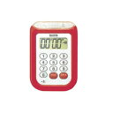 タイマー TD-377 防水 レッド タニタ