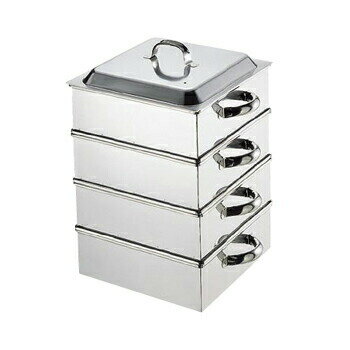 角蒸器 3段 業務用 18-8（ステンレス） 42cm