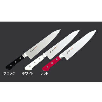 E-PRO モリブデン牛刀 21cm ブラック EBM●刃渡寸法:21cm●カラー:ブラック●庖丁は両刃、右仕様となります。●プロ仕様口金付●HACCP対応7色カラー●さびに強く耐久性に優れたモリブデン鋼●耐熱120℃の特殊樹脂ハンドル…食器洗浄機,温風殺菌OK(100℃以下の設定)