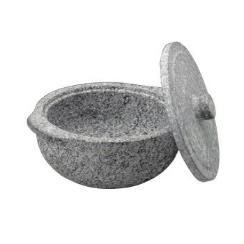 石鍋土鍋風 （蓋付） 長水遠赤 22cm