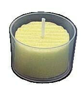 カップ入 カラーキャンドルローソク グリーン （24ヶ入） （PKYJ505）