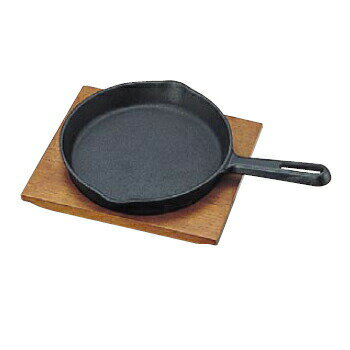 ステーキ皿 315 大 柄付 鉄製 トキワ 20cm