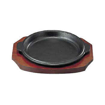 ステーキ皿 縁付丸型 B 鉄製 SN 17cm