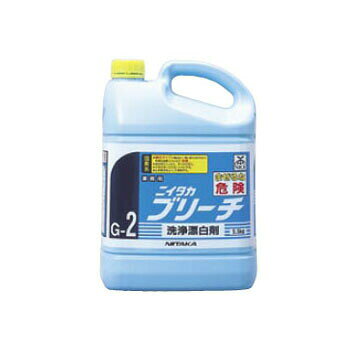 ブリーチ(除菌,漂白剤)5.5kg ニイタカ●重量:5.5kg●材質:塩素系漂白剤●食器やふきんの漂白、まな板、食器棚、冷蔵庫内、床の除菌,除臭にも大変効果があり、お店の衛生管理に役立ちます。
