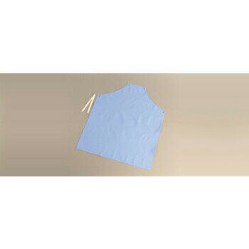 カラー エプロン 650 L 胸付 シャバルバ ブルー