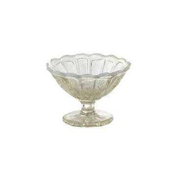 ミニアイスクリームカップ2232-OA雪の花 古代色 ガラス 1