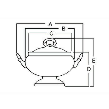 スープチューリン 小判型 菊渕 18-8 SW 小