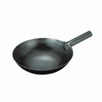 中華鍋 片手 打出 鉄製 山田 （ 山田工業所 ） 42cm （板厚1.2mm）