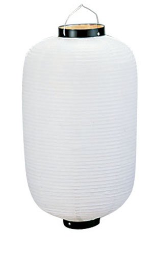 サイズ18号カラー白ベタ 外径×高さ（mm）490×1000質量（kg）0.7※提灯、各種特注承ります。※20、25、30号:竹骨組仕上※20、25、30号のみ 直送 運賃別途 全国 受注生産品 納期:約1ヶ月