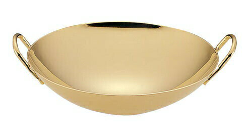 TKG 18-8 プチ中華鍋金メッキ付 10cm