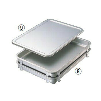 餃子&生鮮バット アルマイト タイプ IKD 10枚取