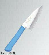 マスターコック 抗菌カラー庖丁 モリブデン・バナジウム鋼 和風小出刃庖丁 120mm 両刃 ブルー MCKK120M