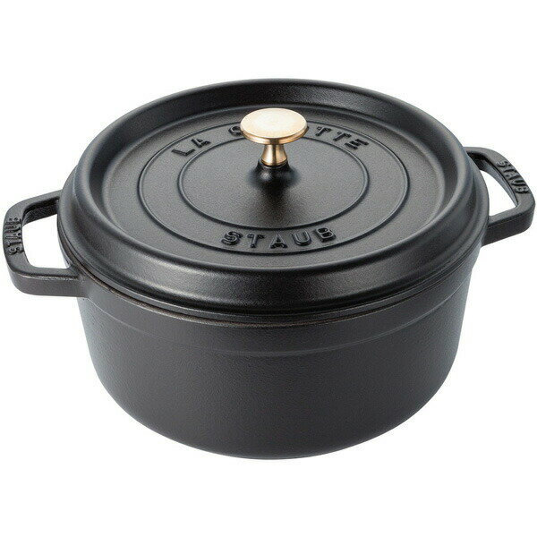 ストウブ ピコ・ココット ラウンド 24cm ブラック 黒 40500－241 ストウブ staub 