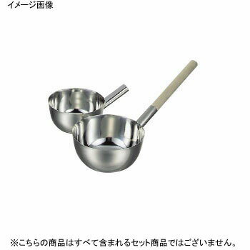 ひしゃく 18-8（ステンレス） 桃印 24cm